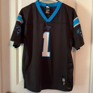 Like new.  Carolina Panthers youth xl Jersey.